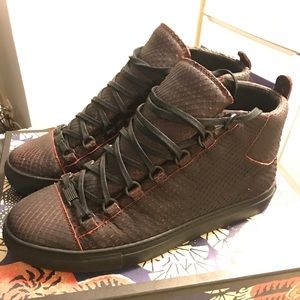 Balenciaga red/black python shoes (rare) 44eu